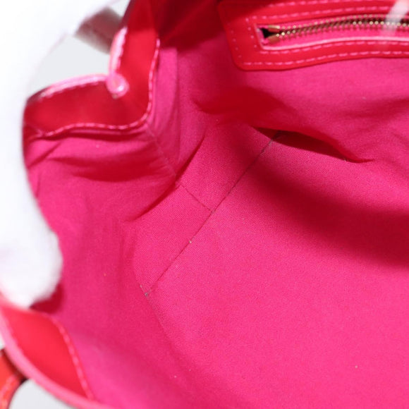 LOUIS VUITTON Monogram Vernis Wilshire Boulevard Bag Rose Pop M93643 Auth BA7211