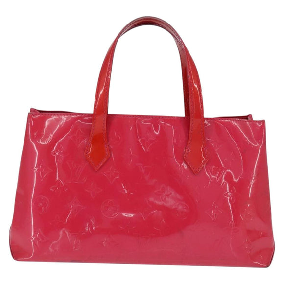 LOUIS VUITTON Monogram Vernis Wilshire Boulevard Bag Rose Pop M93643 Auth BA7211