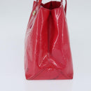 LOUIS VUITTON Monogram Vernis Wilshire Boulevard Bag Rose Pop M93643 Auth BA7211-4