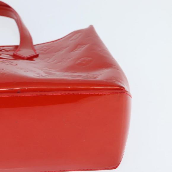 LOUIS VUITTON Monogram Vernis Wilshire PM Bag Rouge Grunadine M91723 Auth BA7212