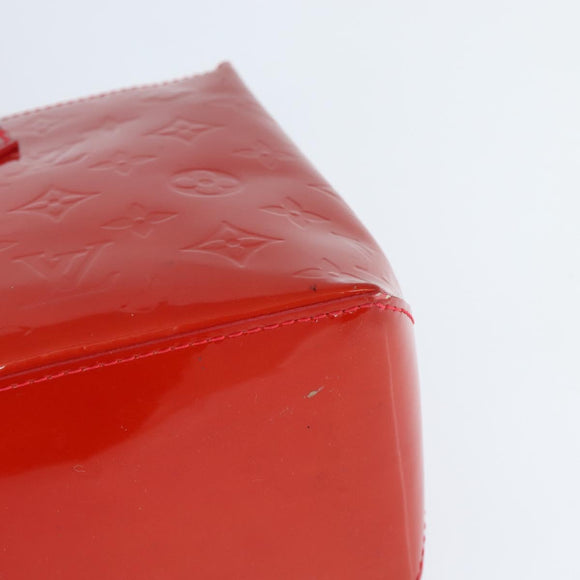 LOUIS VUITTON Monogram Vernis Wilshire PM Bag Rouge Grunadine M91723 Auth BA7212