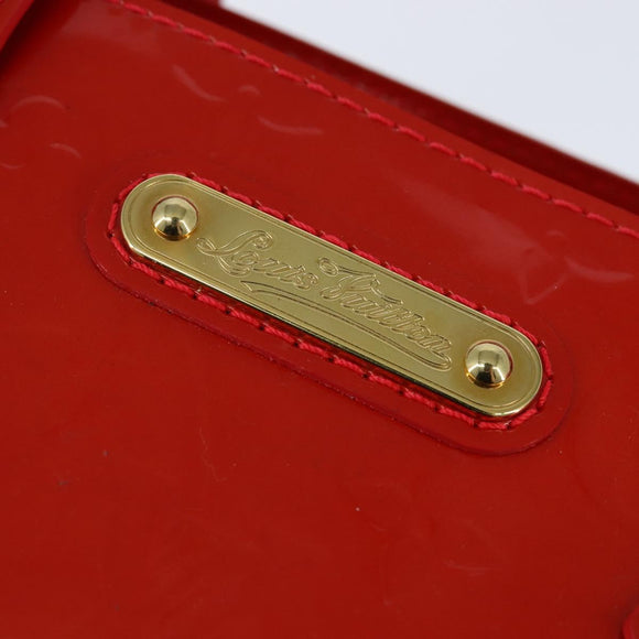 LOUIS VUITTON Monogram Vernis Wilshire PM Bag Rouge Grunadine M91723 Auth BA7212