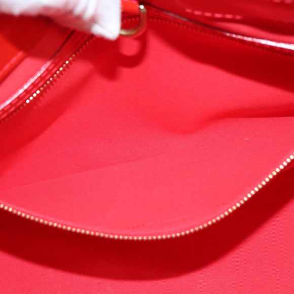 LOUIS VUITTON Monogram Vernis Wilshire PM Bag Rouge Grunadine M91723 Auth BA7212