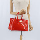 LOUIS VUITTON Monogram Vernis Wilshire PM Bag Rouge Grunadine M91723 Auth BA7212-21