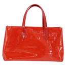LOUIS VUITTON Monogram Vernis Wilshire PM Bag Rouge Grunadine M91723 Auth BA7212-2