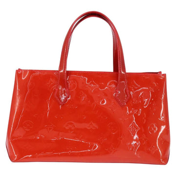 LOUIS VUITTON Monogram Vernis Wilshire PM Bag Rouge Grunadine M91723 Auth BA7212 - 0