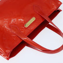 LOUIS VUITTON Monogram Vernis Wilshire PM Bag Rouge Grunadine M91723 Auth BA7212-6