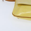 LOUIS VUITTON Monogram Vernis Thompson Street Bag Lime Yellow M91071 Auth BA7213-14