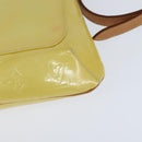 LOUIS VUITTON Monogram Vernis Thompson Street Bag Lime Yellow M91071 Auth BA7213-9