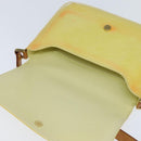 LOUIS VUITTON Monogram Vernis Thompson Street Bag Lime Yellow M91071 Auth BA7213-10