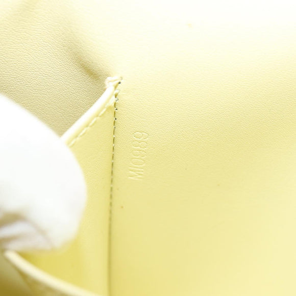 LOUIS VUITTON Monogram Vernis Thompson Street Bag Lime Yellow M91071 Auth BA7213