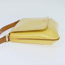 LOUIS VUITTON Monogram Vernis Thompson Street Bag Lime Yellow M91071 Auth BA7213-3