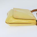 LOUIS VUITTON Monogram Vernis Thompson Street Bag Lime Yellow M91071 Auth BA7213-4