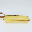 LOUIS VUITTON Monogram Vernis Thompson Street Bag Lime Yellow M91071 Auth BA7213-5