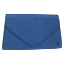 LOUIS VUITTON Epi Art Deco Clutch Tasche Blau M52635 LV Auth BA7217-1