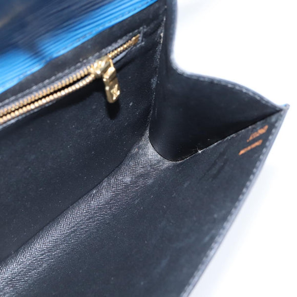 LOUIS VUITTON Epi Art Deco Clutch Tasche Blau M52635 LV Auth BA7217