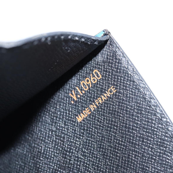LOUIS VUITTON Epi Art Deco Clutch Tasche Blau M52635 LV Auth BA7217