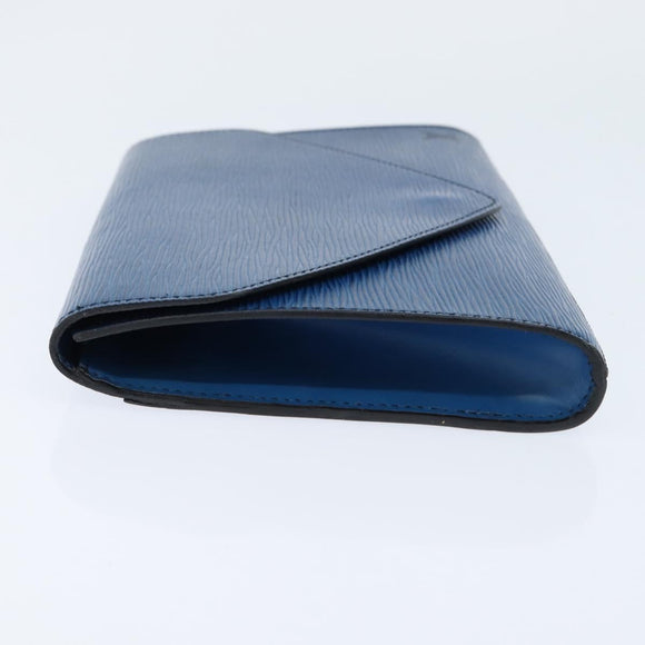 LOUIS VUITTON Epi Art Deco Clutch Tasche Blau M52635 LV Auth BA7217