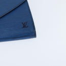LOUIS VUITTON Epi Art Deco Clutch Tasche Blau M52635 LV Auth BA7217-14