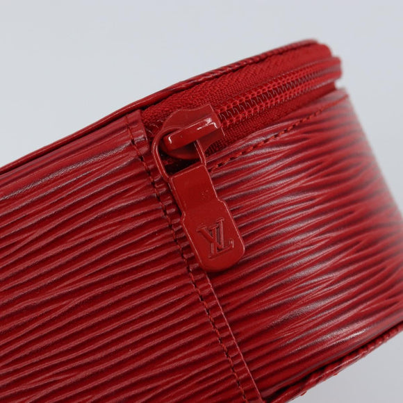 LOUIS VUITTON Epi Ecrin Bijoux 12 Jewelry Box Red M48207 LV Auth BA7218