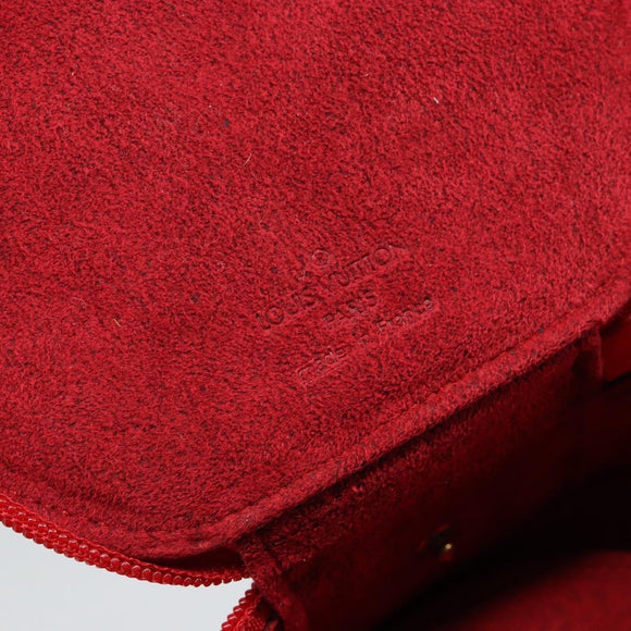 LOUIS VUITTON Epi Ecrin Bijoux 12 Jewelry Box Red M48207 LV Auth BA7218