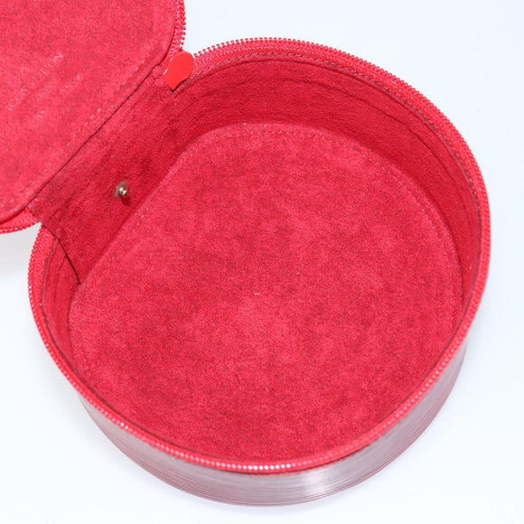 LOUIS VUITTON Epi Ecrin Bijoux 12 Jewelry Box Red M48207 LV Auth BA7218