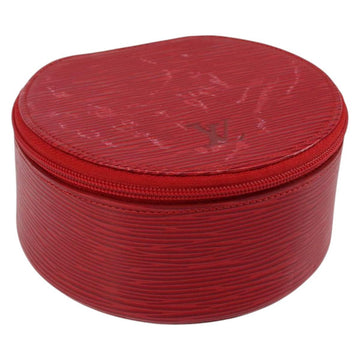 LOUIS VUITTON Epi Ecrin Bijoux 12 Jewelry Box Red M48207 LV Auth BA7218