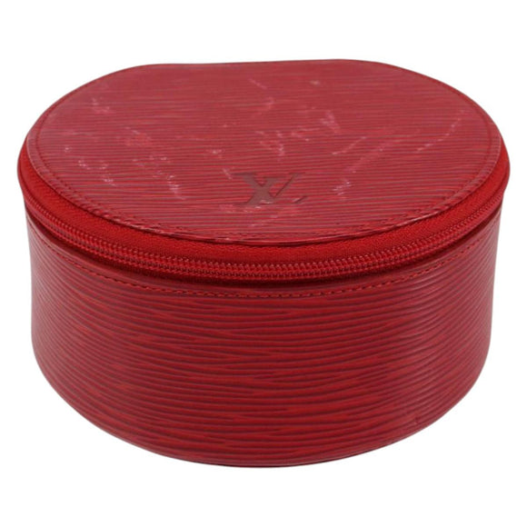 LOUIS VUITTON Epi Ecrin Bijoux 12 Jewelry Box Red M48207 LV Auth BA7218