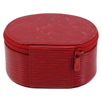LOUIS VUITTON Epi Ecrin Bijoux 12 Jewelry Box Red M48207 LV Auth BA7218 - 0