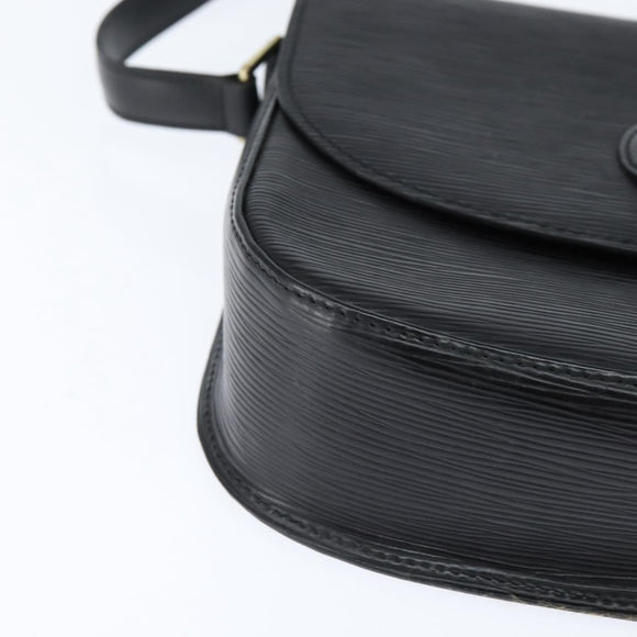 LOUIS VUITTON Epi Saint Cloud GM Shoulder Bag Black Noir M52192 LV Auth BA7219