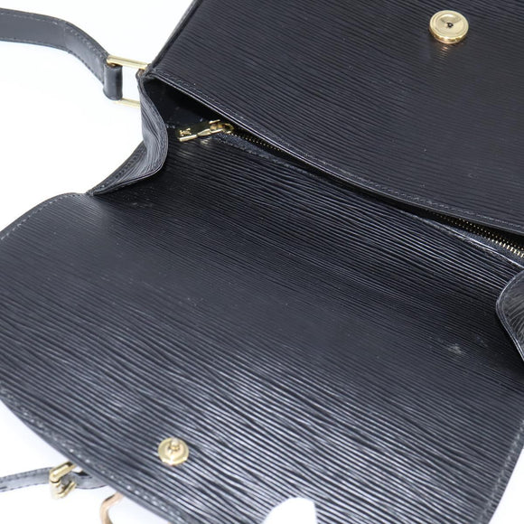 LOUIS VUITTON Epi Saint Cloud GM Shoulder Bag Black Noir M52192 LV Auth BA7219