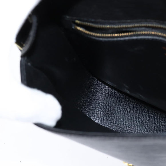 LOUIS VUITTON Epi Saint Cloud GM Shoulder Bag Black Noir M52192 LV Auth BA7219