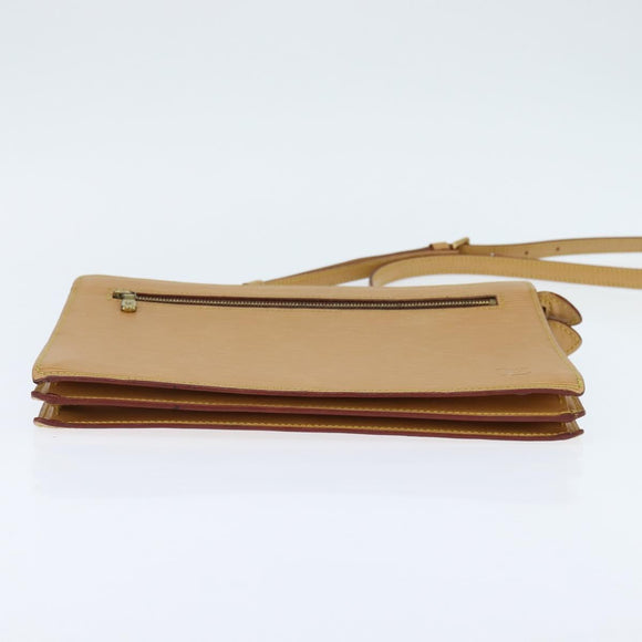 LOUIS VUITTON Epi Angian Shoulder Bag Beige M52116 LV Auth BA7220