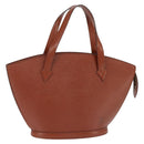 LOUIS VUITTON Epi Saint Jacques Hand Bag Brown M52263 LV Auth BA7223-1