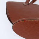 LOUIS VUITTON Epi Saint Jacques Hand Bag Brown M52263 LV Auth BA7223-14