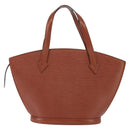 LOUIS VUITTON Epi Saint Jacques Hand Bag Brown M52263 LV Auth BA7223-2