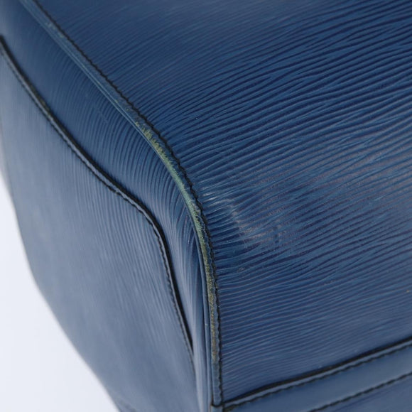 LOUIS VUITTON Epi Keepall 45 Boston Bag Blue M42975 LV Auth BA7237