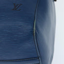 LOUIS VUITTON Epi Keepall 45 Boston Bag Blue M42975 LV Auth BA7237-16