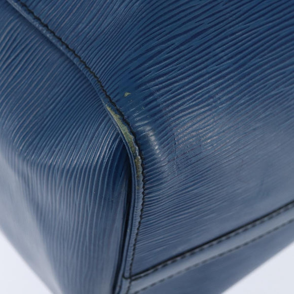 LOUIS VUITTON Epi Keepall 45 Boston Bag Blue M42975 LV Auth BA7237