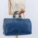 LOUIS VUITTON Epi Keepall 45 Boston Bag Blue M42975 LV Auth BA7237-22