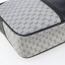 GUCCI Micro GG Canvas Shoulder Bag PVC Leather Navy Gold Auth BA7238-15