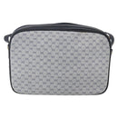 GUCCI Micro GG Canvas Shoulder Bag PVC Leather Navy Gold Auth BA7238-2