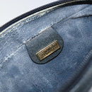 GUCCI Micro GG Canvas Clutch Bag PVC Leather Navy Gold 014 89 0094 Auth BA7239-9