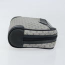 GUCCI Micro GG Canvas Clutch Bag PVC Leather Navy Gold 014 89 0094 Auth BA7239-3