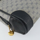 GUCCI Micro GG Canvas Clutch Bag PVC Leather Navy Gold 014 89 0094 Auth BA7239-14