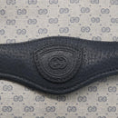 GUCCI Micro GG Canvas Bag PVC Leather Navy Gold 004 161 0670 Auth BA7240-17