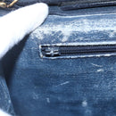 GUCCI Micro GG Canvas Bag PVC Leather Navy Gold 004 161 0670 Auth BA7240-19