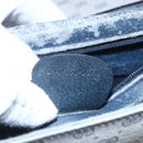 GUCCI Micro GG Canvas Bag PVC Leather Navy Gold 004 161 0670 Auth BA7240-12