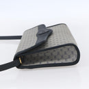 GUCCI Micro GG Canvas Bag PVC Leather Navy Gold 004 161 0670 Auth BA7240-3