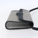 GUCCI Micro GG Canvas Bag PVC Leather Navy Gold 004 161 0670 Auth BA7240-4